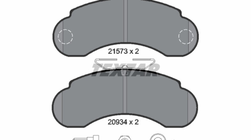 Set placute frana,frana disc punte fata (2157302 TEXTAR) MERCEDES-BENZ,SSANGYONG