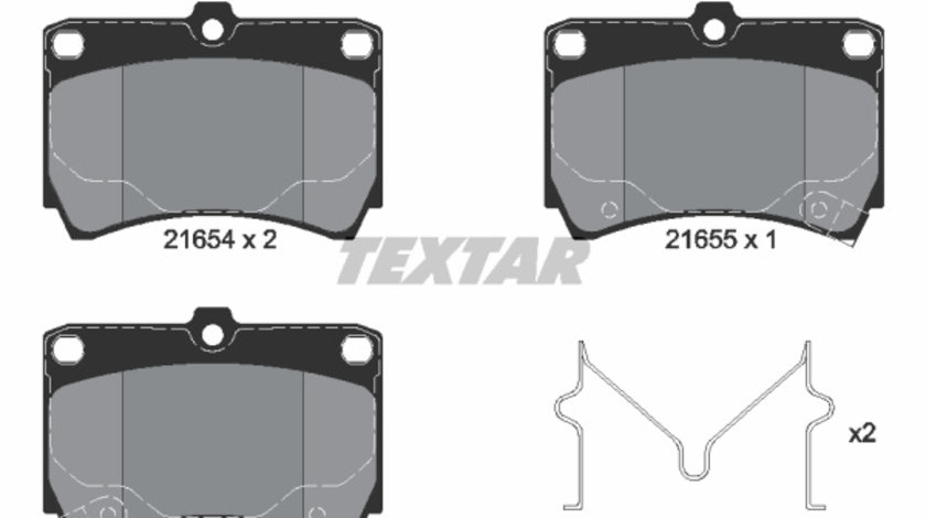 Set placute frana,frana disc punte fata (2165404 TEXTAR) FORD ASIA / OCEANIA,FORD AUSTRALIA,KIA,MAZDA