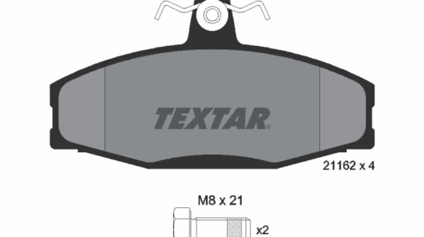 Set placute frana,frana disc punte fata (2166201 TEXTAR) SKODA,VW