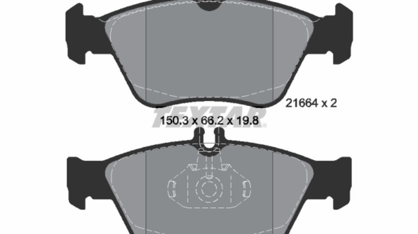 Set placute frana,frana disc punte fata (2166404 TEXTAR) MERCEDES-BENZ