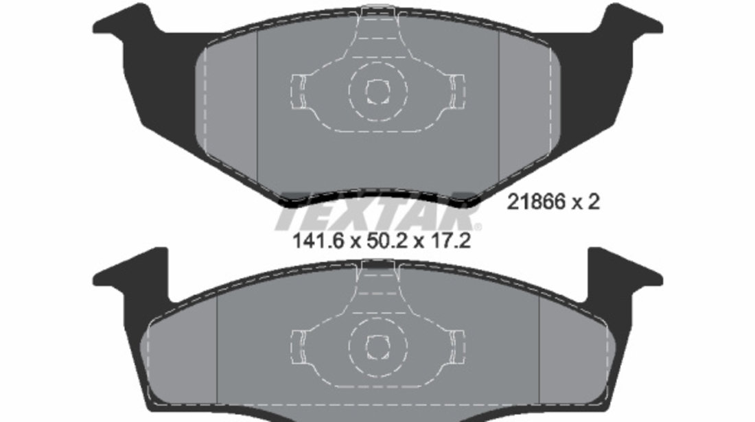 Set placute frana,frana disc punte fata (2186602 TEXTAR) SEAT,SKODA,VW