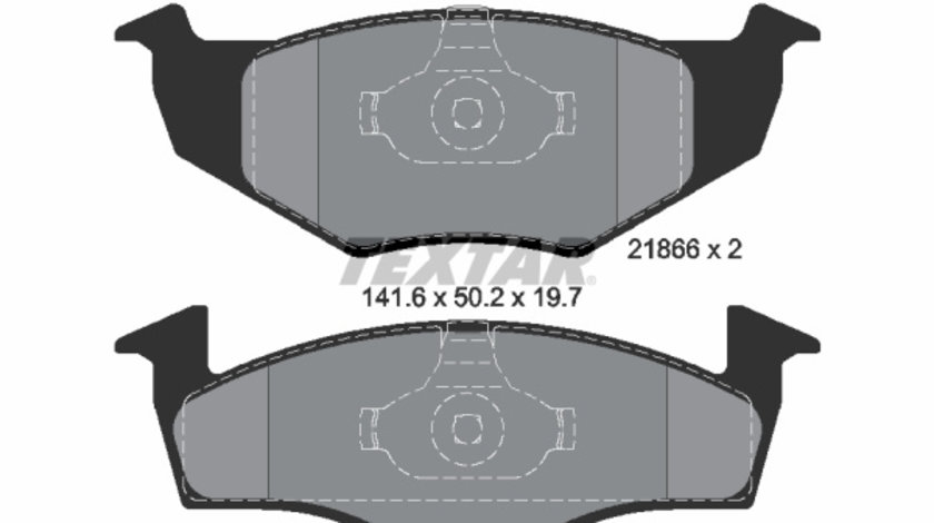 Set placute frana,frana disc punte fata (2186603 TEXTAR) SEAT,VW