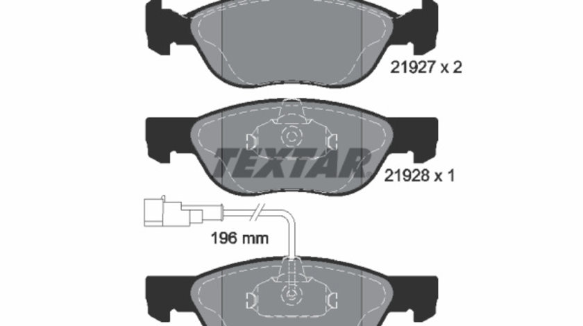 Set placute frana,frana disc punte fata (2192701 TEXTAR) ALFA ROMEO,FIAT,LANCIA