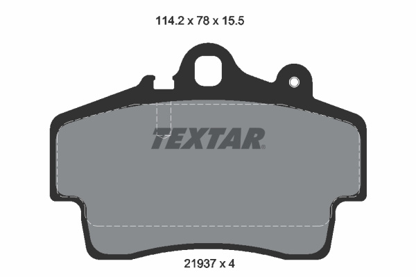 Set placute frana,frana disc punte fata (2193702 TEXTAR) PORSCHE