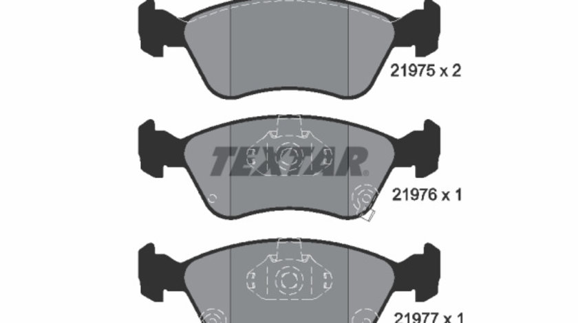 Set placute frana,frana disc punte fata (2197502 TEXTAR) TOYOTA