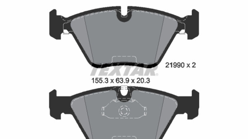 Set placute frana,frana disc punte fata (2199081 TEXTAR) BMW