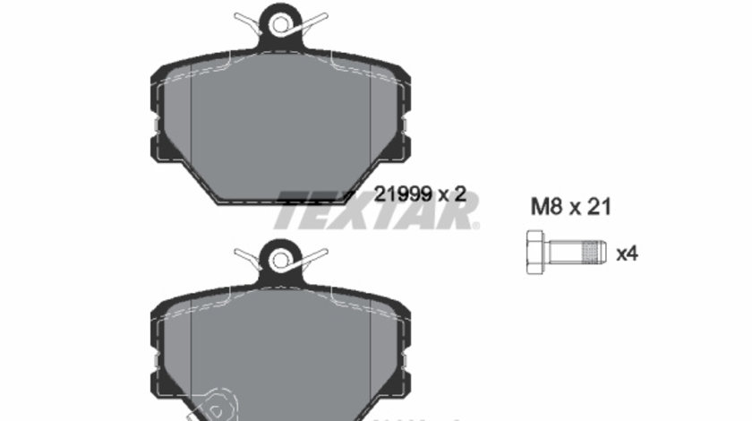 Set placute frana,frana disc punte fata (2199901 TEXTAR) SMART