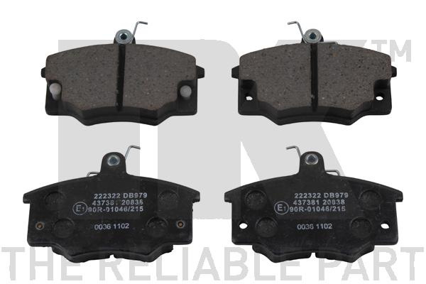 Set placute frana,frana disc punte fata (222322 NK) ALFA ROMEO,FIAT,LANCIA