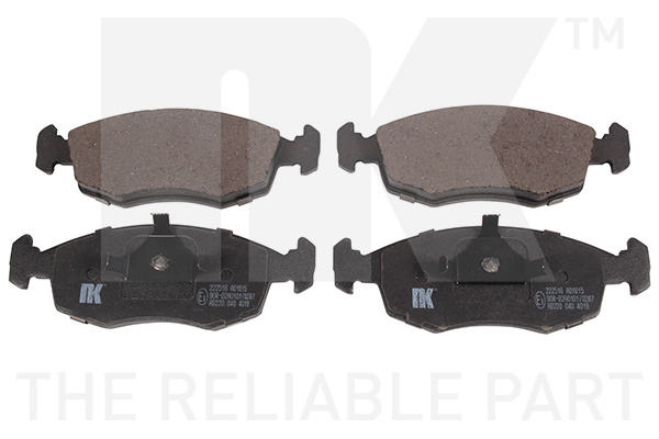 Set placute frana,frana disc punte fata (222516 NK) FORD