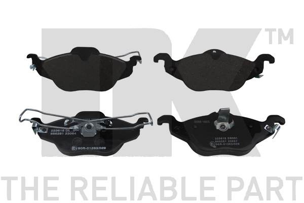 Set placute frana,frana disc punte fata (223618 NK) OPEL,VAUXHALL