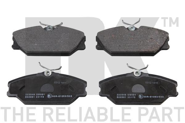 Set placute frana,frana disc punte fata (223946 NK) RENAULT