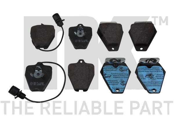 Set placute frana,frana disc punte fata (224744 NK) AUDI