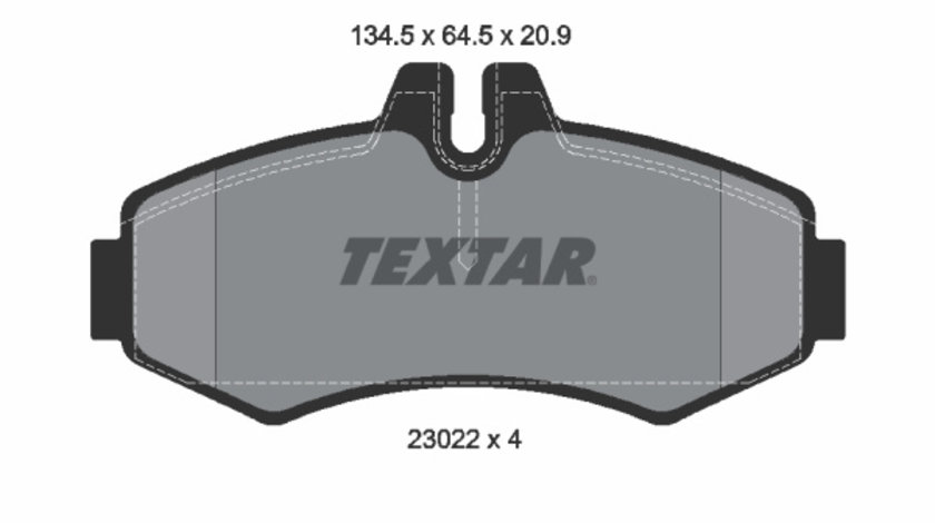 Set placute frana,frana disc punte fata (2302201 TEXTAR) MERCEDES-BENZ