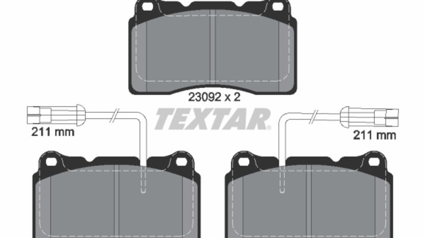 Set placute frana,frana disc punte fata (2309201 TEXTAR) ALFA ROMEO,LANCIA,MASERATI,RENAULT,VOLVO