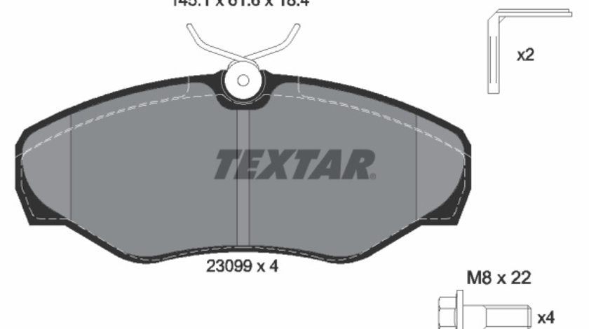 Set placute frana,frana disc punte fata (2309902 TEXTAR) NISSAN,OPEL,RENAULT,VAUXHALL