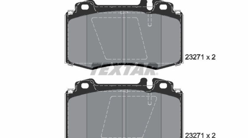 Set placute frana,frana disc punte fata (2327102 TEXTAR) MERCEDES-BENZ