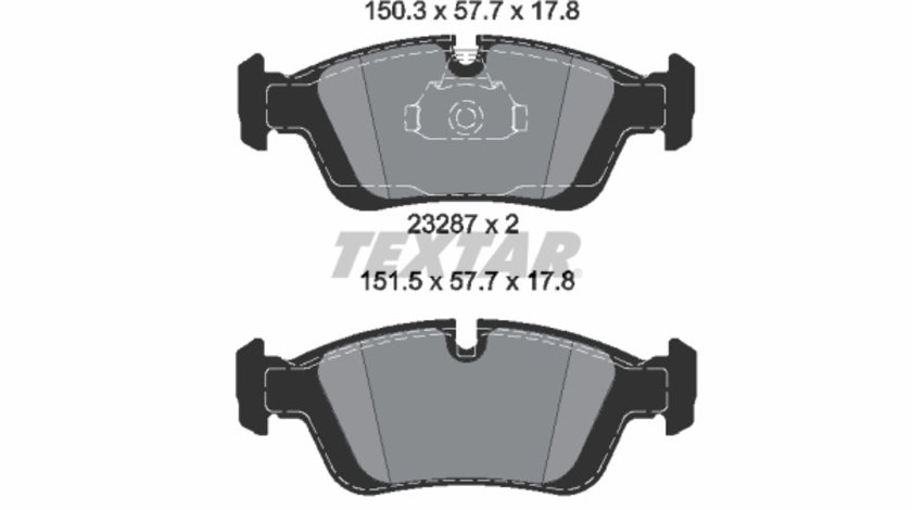 Set placute frana,frana disc punte fata (2328781 TEXTAR) ALPINA,BENTLEY,BMW,BMW (BRILLIANCE),De La Chapelle,WIESMANN