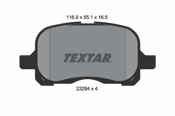 Set placute frana,frana disc punte fata (2329402 TEXTAR) TOYOTA
