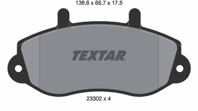 Set placute frana,frana disc punte fata (2330201 TEXTAR) OPEL,RENAULT,VAUXHALL