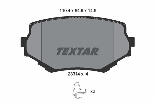 Set placute frana,frana disc punte fata (2331401 TEXTAR) SUZUKI