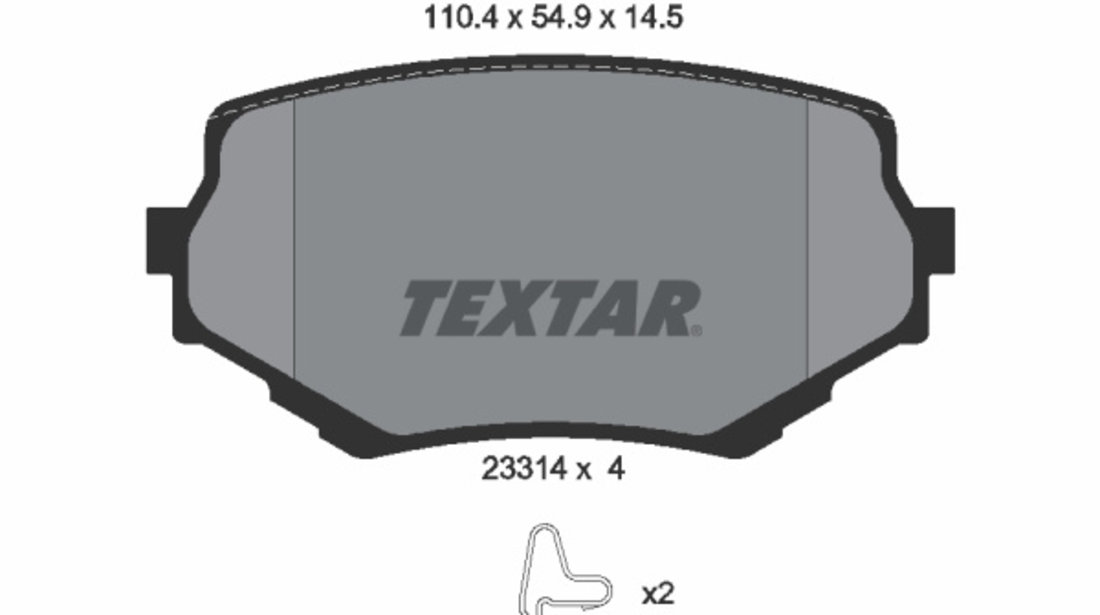 Set placute frana,frana disc punte fata (2331401 TEXTAR) SUZUKI