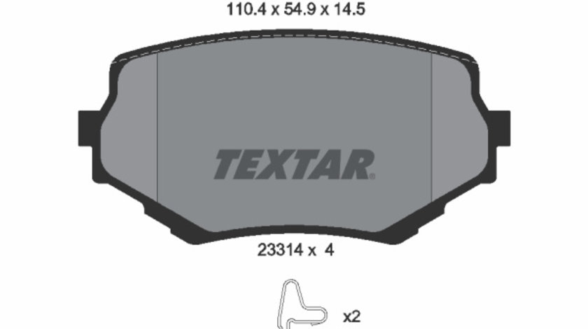 Set placute frana,frana disc punte fata (2331401 TEXTAR) SUZUKI