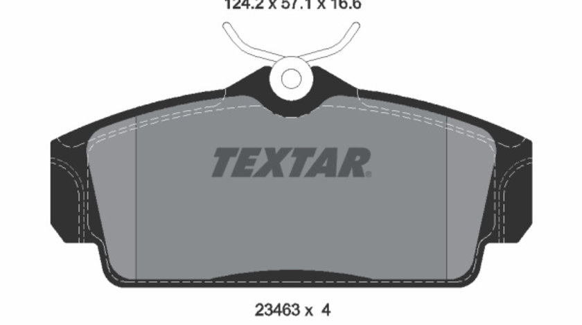 Set placute frana,frana disc punte fata (2346302 TEXTAR) NISSAN