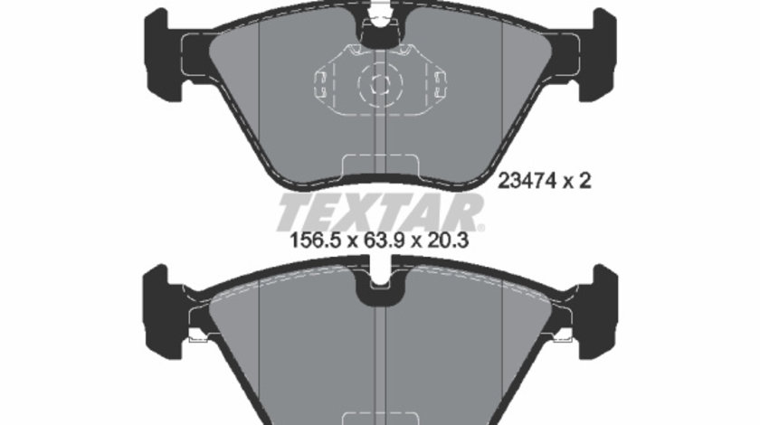 Set placute frana,frana disc punte fata (2347402 TEXTAR) BMW,WIESMANN