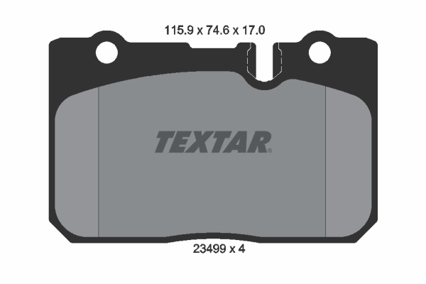 Set placute frana,frana disc punte fata (2349901 TEXTAR) LEXUS,TOYOTA