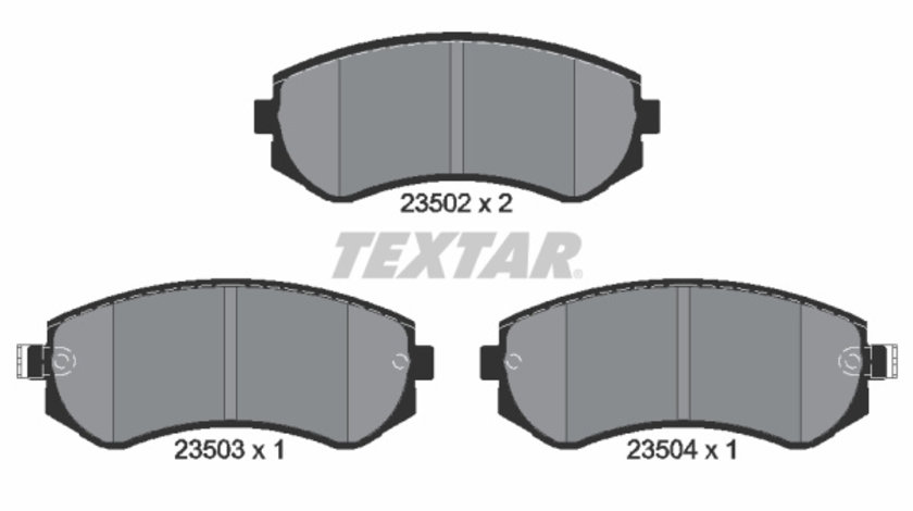 Set placute frana,frana disc punte fata (2350201 TEXTAR) NISSAN