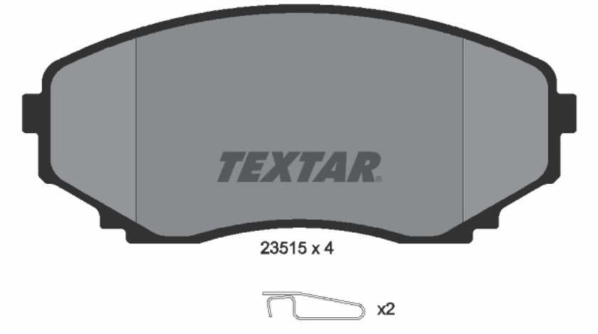 Set placute frana,frana disc punte fata (2351501 TEXTAR) FORD ASIA / OCEANIA,MAZDA