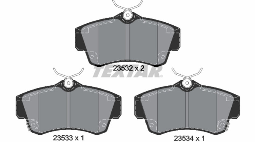 Set placute frana,frana disc punte fata (2353202 TEXTAR) CHRYSLER,DODGE