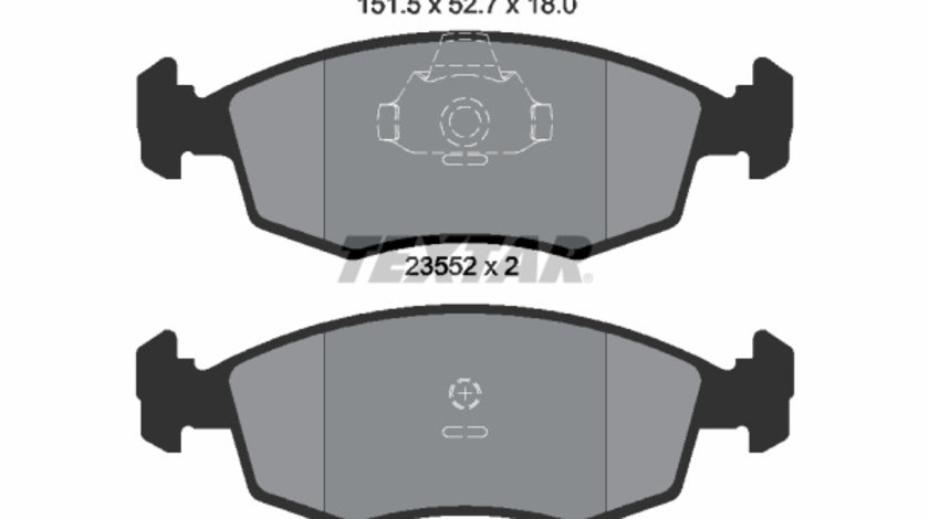 Set placute frana,frana disc punte fata (2355202 TEXTAR) FIAT,FIAT (NANJING)