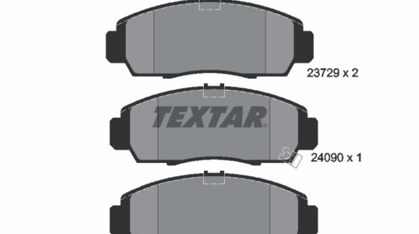 Set placute frana,frana disc punte fata (2372901 TEXTAR) ACURA,BYD,CIIMO,GMC,HONDA,HONDA (DONGFENG),HONDA (GAC),PROTON