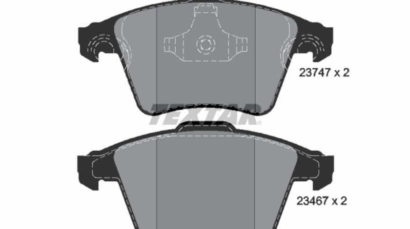 Set placute frana,frana disc punte fata (2374702 TEXTAR) VW