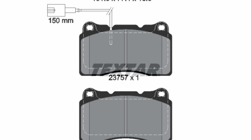 Set placute frana,frana disc punte fata (2375701 TEXTAR) ALFA ROMEO,LANCIA,MASERATI