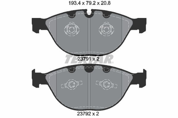 Set placute frana,frana disc punte fata (2379181 TEXTAR) BMW,ROLLS-ROYCE