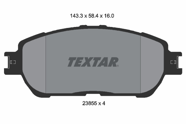 Set placute frana,frana disc punte fata (2385501 TEXTAR) LEXUS,TOYOTA