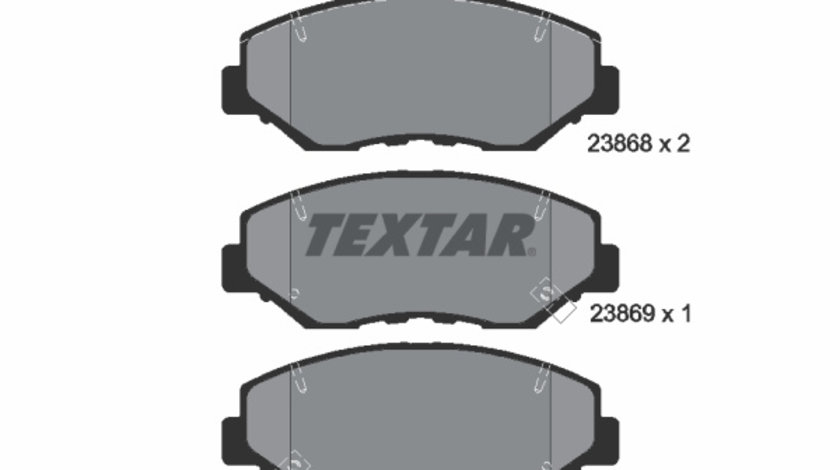 Set placute frana,frana disc punte fata (2386801 TEXTAR) ACURA,HONDA,HONDA (DONGFENG)