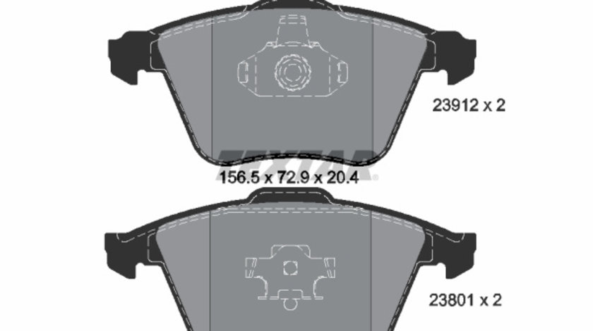 Set placute frana,frana disc punte fata (2391202 TEXTAR) CHEVROLET,OPEL,VAUXHALL