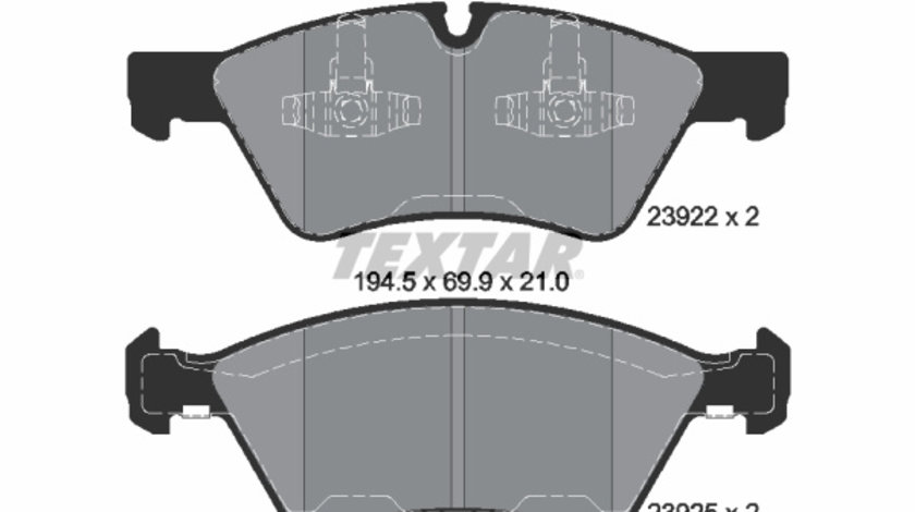 Set placute frana,frana disc punte fata (2392201 TEXTAR) MERCEDES-BENZ