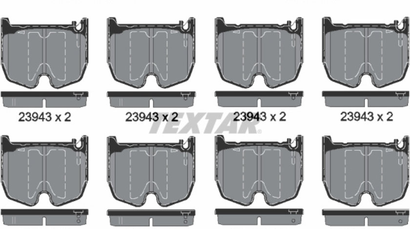 Set placute frana,frana disc punte fata (2394301 TEXTAR) MERCEDES-BENZ