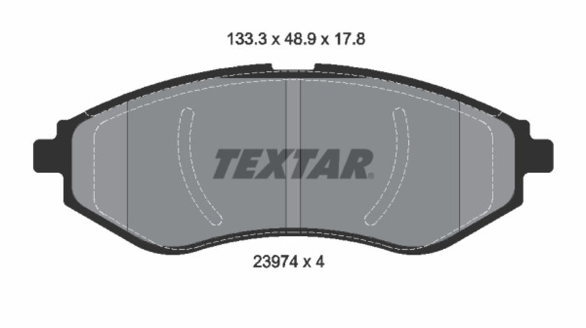 Set placute frana,frana disc punte fata (2397401 TEXTAR) CHEVROLET,CHEVROLET (SGM),DAEWOO,HOLDEN,PROTON