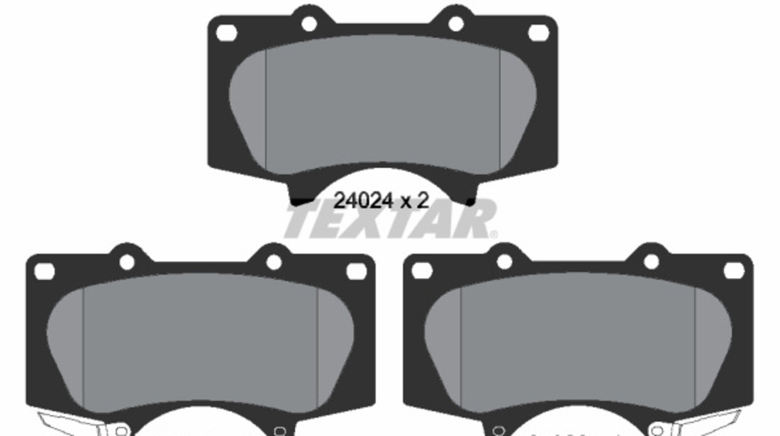 Set placute frana,frana disc punte fata (2402401 TEXTAR) CHANGAN,LEXUS,MITSUBISHI,MITSUBISHI (GAC),TOYOTA,TOYOTA (FAW)