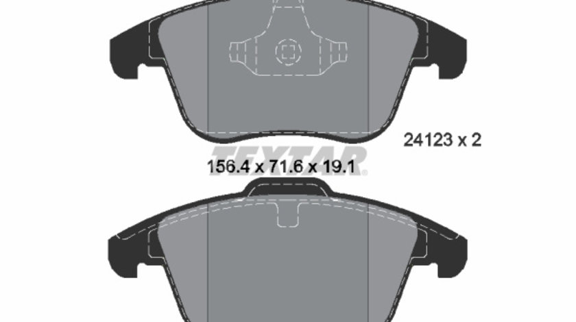 Set placute frana,frana disc punte fata (2412301 TEXTAR) FORD,FORD (CHANGAN),FORD AUSTRALIA,FORD USA,JAGUAR,LAND ROVER,MG,MG (SAIC),ROEWE (SAIC),VOLVO,VOLVO (CHANGAN),VOLVO ASIA