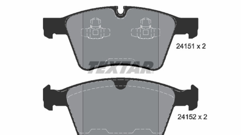 Set placute frana,frana disc punte fata (2415101 TEXTAR) MERCEDES-BENZ