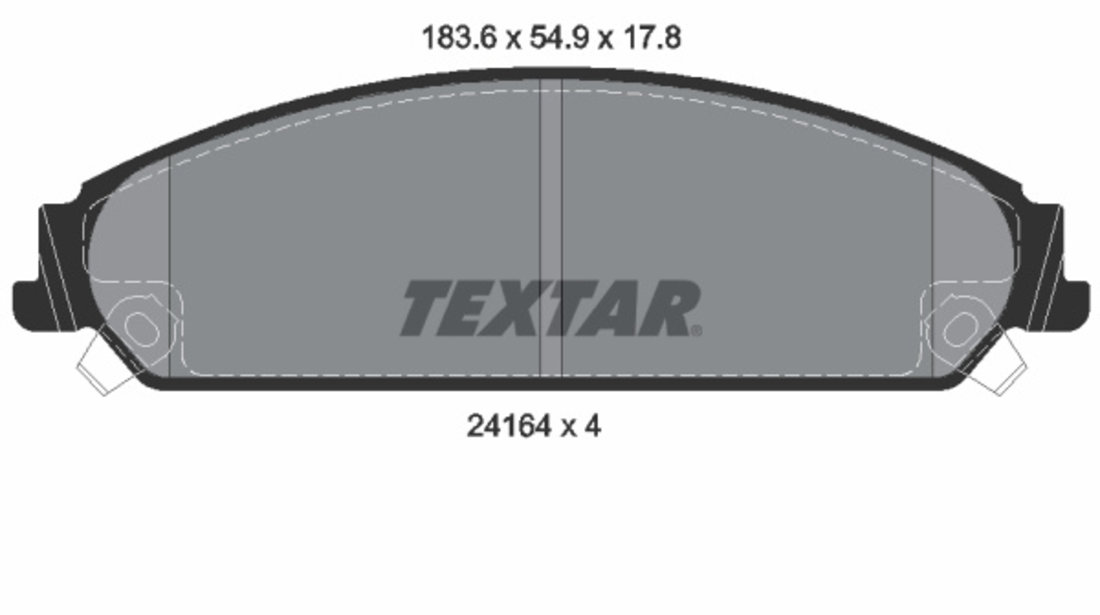 Set placute frana,frana disc punte fata (2416401 TEXTAR) CHRYSLER,CHRYSLER (BBDC),DODGE,LANCIA