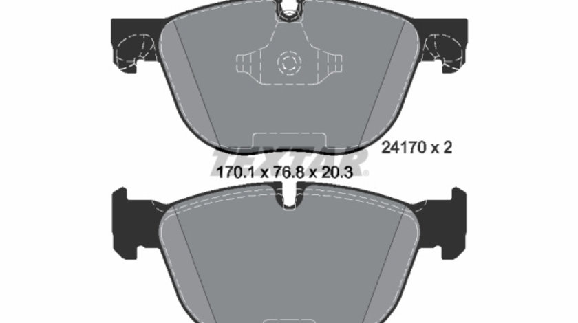 Set placute frana,frana disc punte fata (2417001 TEXTAR) BMW