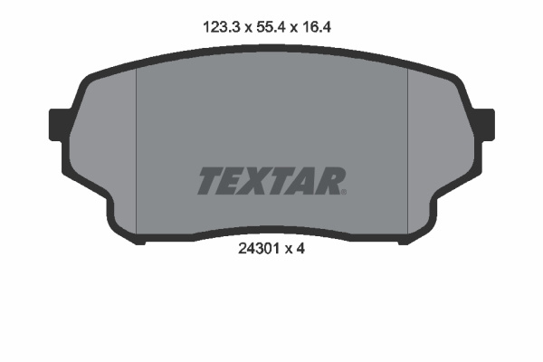 Set placute frana,frana disc punte fata (2430101 TEXTAR) SUZUKI