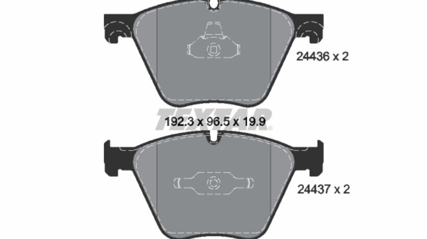 Set placute frana,frana disc punte fata (2443601 TEXTAR) BMW